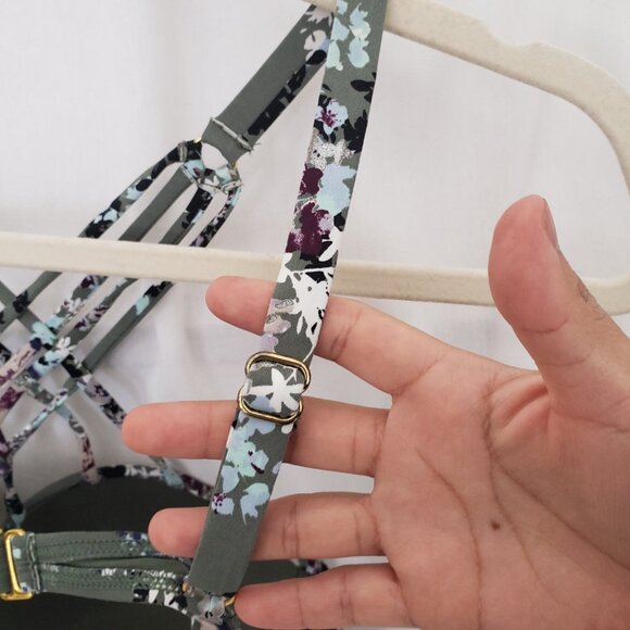 Ambrielle Woman Multicolor Strappy Push Up Top Piece Only Bathing Suit Size XL - Picture 12 of 13